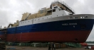 The rolling out of cargo-passanger vessel “Pavel Leonov” of the project PV22 took place at Nevsky Shipyard