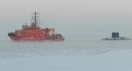  The vessel “SPASATEL KAREV” towed off submarine from Saint-Petersburg to Kaliningrad in tough winter weather conditions
