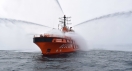 Multipurpose MPSV07 rescue vessel “Spasatel Kavdeikin” (built by Nevsky Shipyard) took part in exercises near the seaport of Korsakov