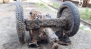 On the Nevsky Shipyard, the Soviet cannon, raised from the bottom of the Neva, is being restored.