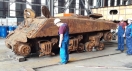 Restoration of the Sherman tank in  2016